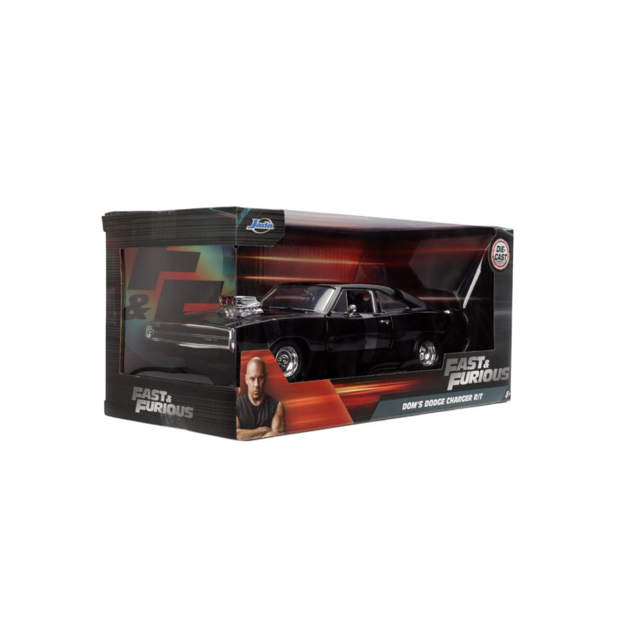 Fast And Furious 9: The Fast Saga - 1970 Dodge Charger Black 1:24 Scale Hollywood Ride V2 (Model Car)