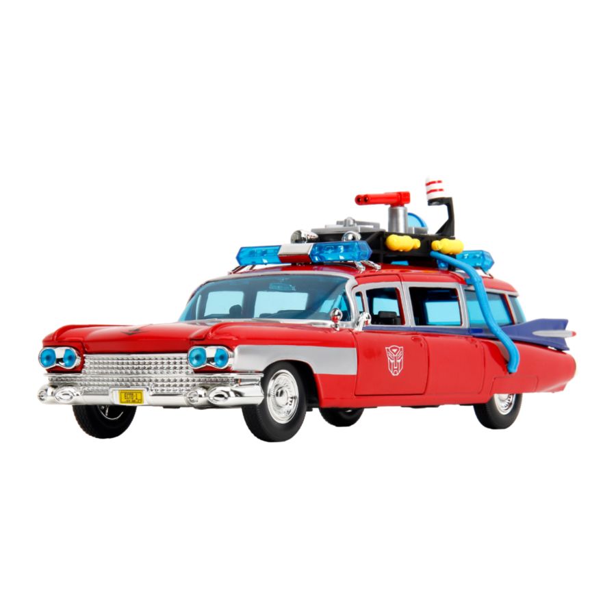 Hollywood Rides - Ghostbusters ECTO-1 X Optimus Prime Mash-up 1:24 Scale Diecast Vehicle