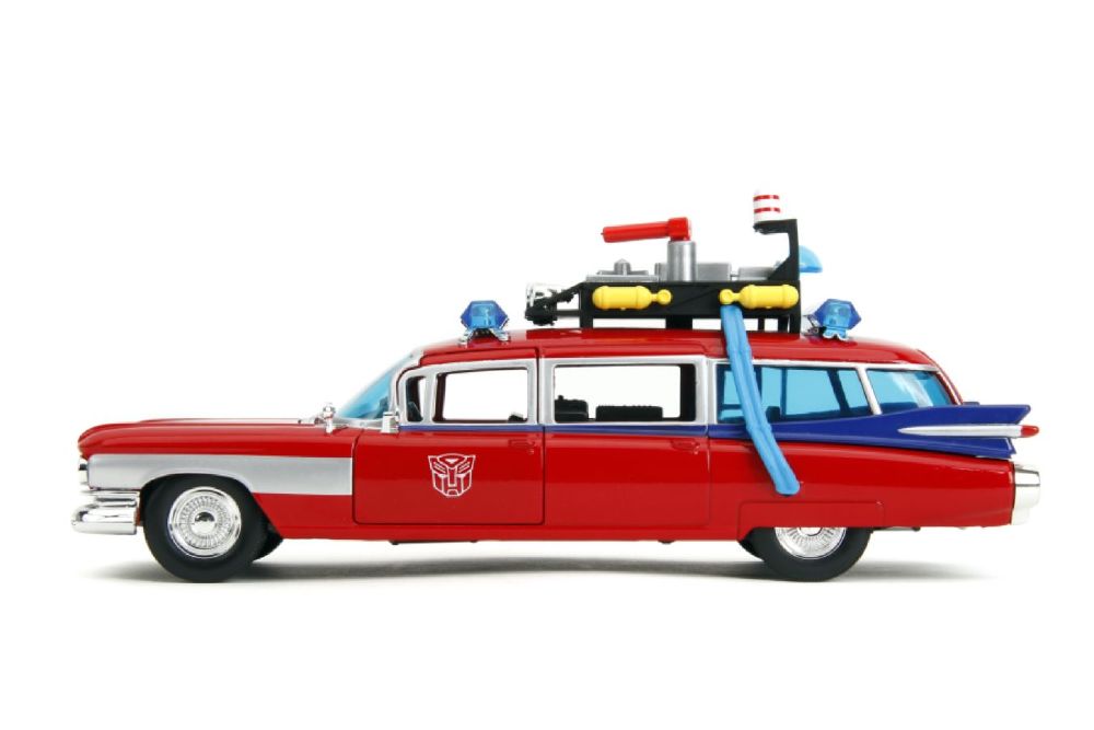 Hollywood Rides - Ghostbusters ECTO-1 X Optimus Prime Mash-up 1:24 Scale Diecast Vehicle