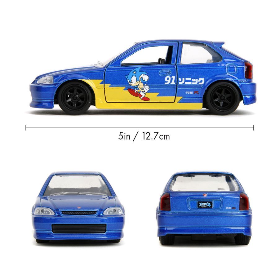 Sonic The Hedgehog - 1:32 Honda Civic Type-R Diecast Vehicle