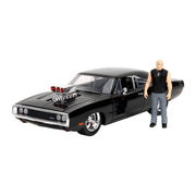 Hollywood Rides - 1970 Dodge Charger With Dom Toretto 1:24 Scale Diecast (Model Car)