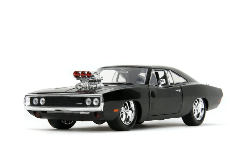 Hollywood Rides - 1970 Dodge Charger With Dom Toretto 1:24 Scale Diecast (Model Car)