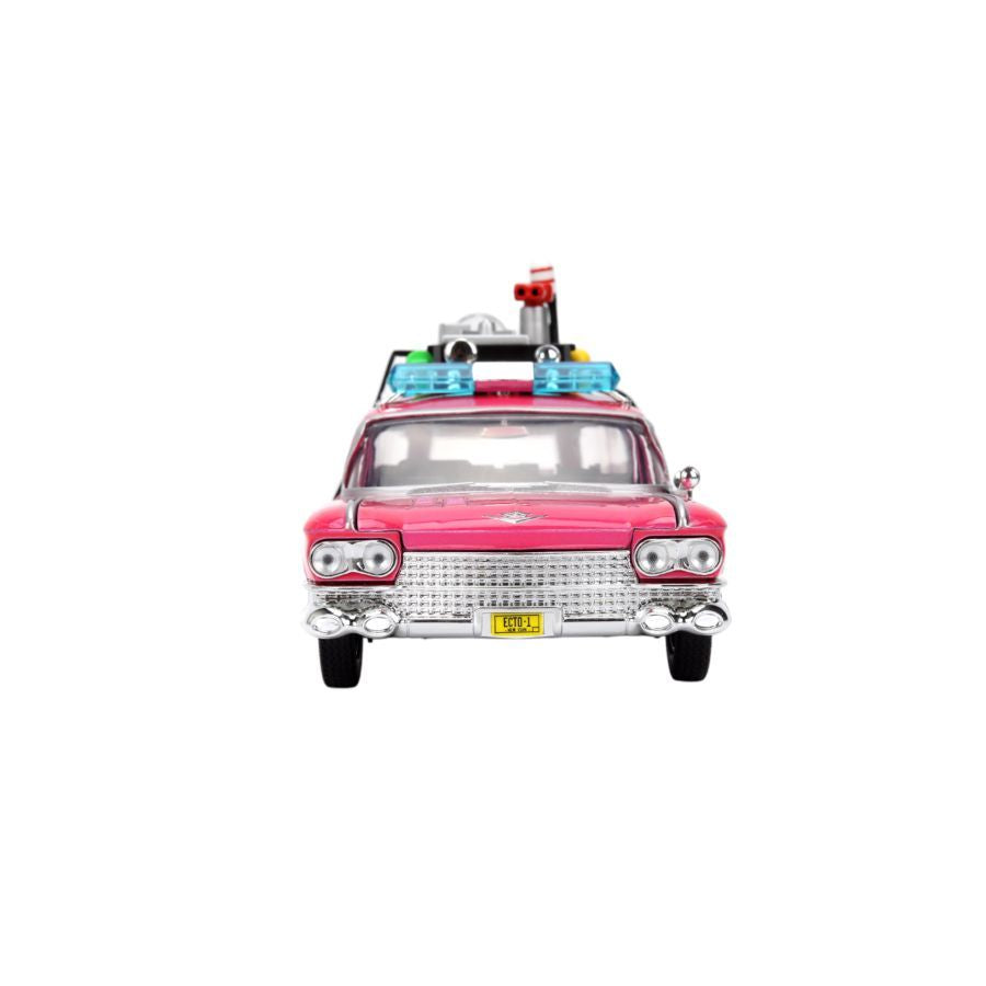 Pink Slips - Ghostbusters Ecto-1 (Pink) 1:24 Scale Diecast Vehicle