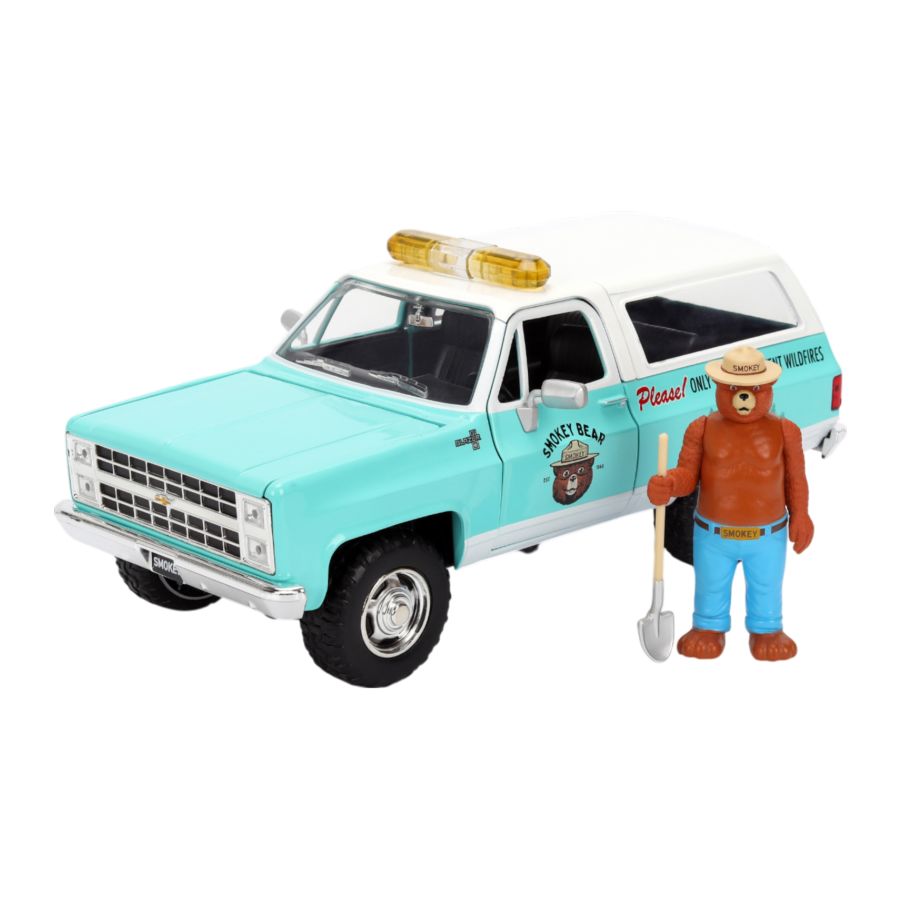 Smokey Bear –-1980 Chevrolet Blazer 1:24 Scale Diecast Vehicle (with Figure)