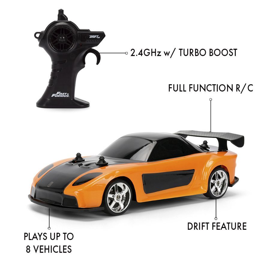 Fast And Furious - Mazda Rx-7 DRIFT 1:24 Remote Control (Model Car)