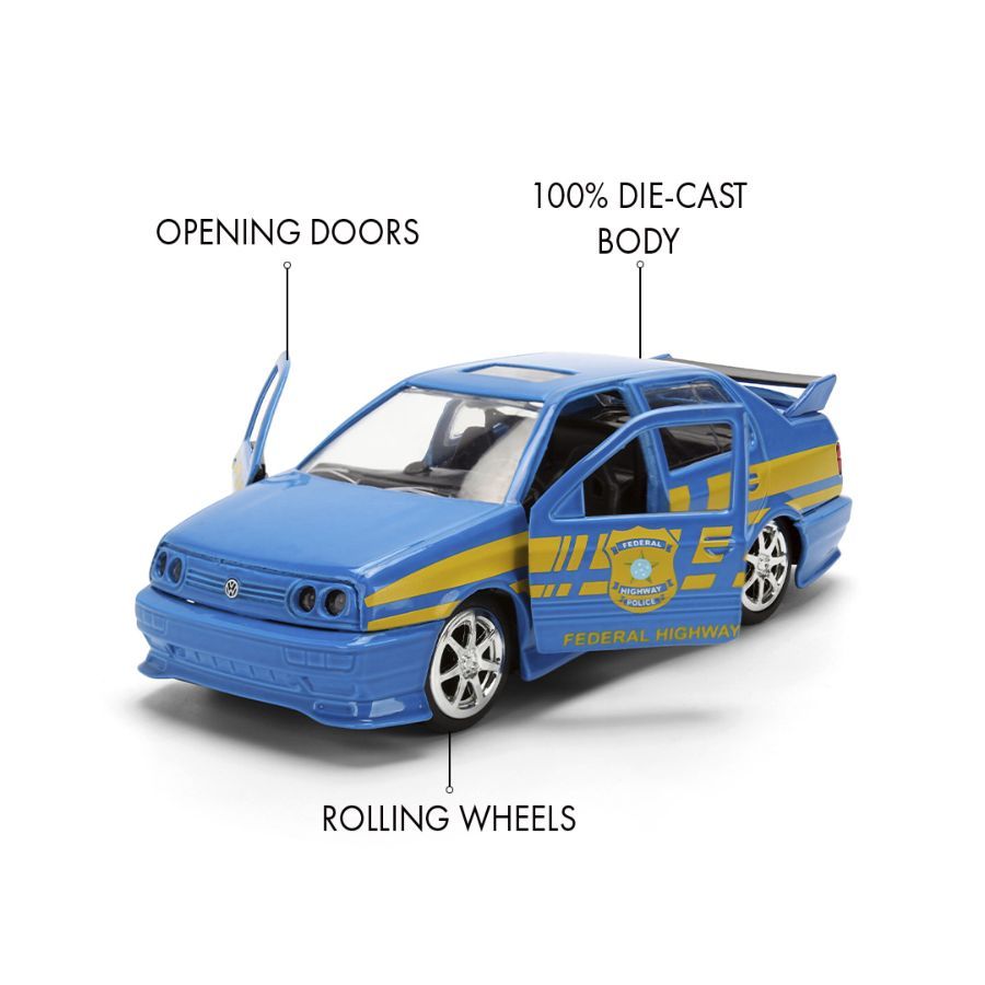 Fast And Furious - 1995 Volkswagen Jetta Police 1:32 Scale Diecast (Model Car)