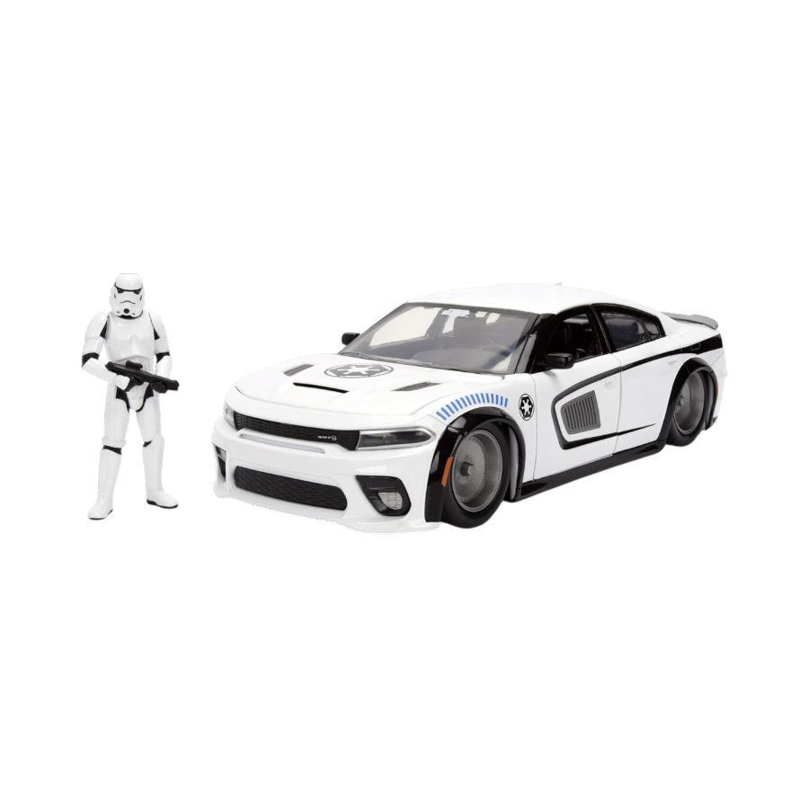 Star Wars - 1:24 2021 Dodge Charger Diecast Vehicle w/Storm Trooper