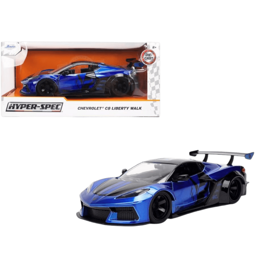 Hyperspec - 1:24 2023 Chevy Corvette C8 Liberty Walk (Diecast Vehicle)