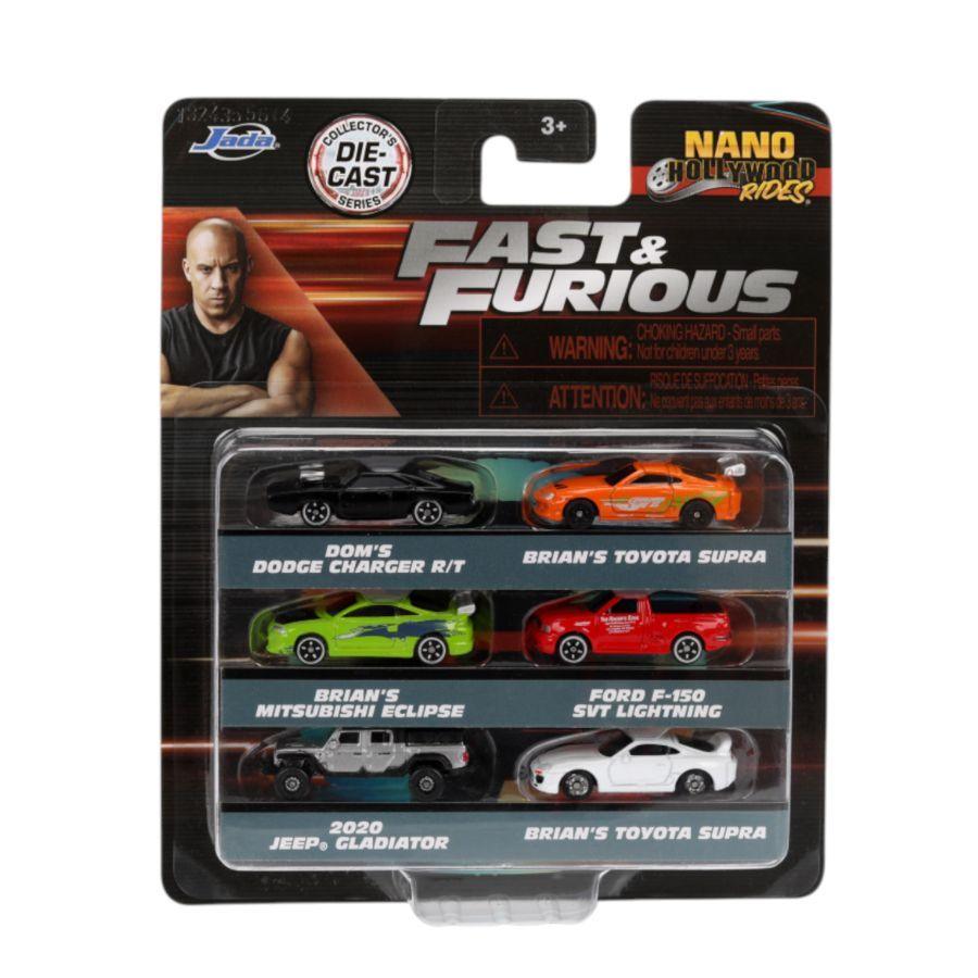 Fast And Furious - Nano Hollywood Rides 6-Pack (Wave 3A) (Model Car)