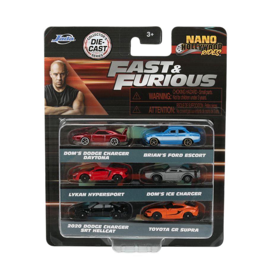 Fast And Furious - Nano Hollywood Rides 6-Pack (Wave 3B) (Model Car)
