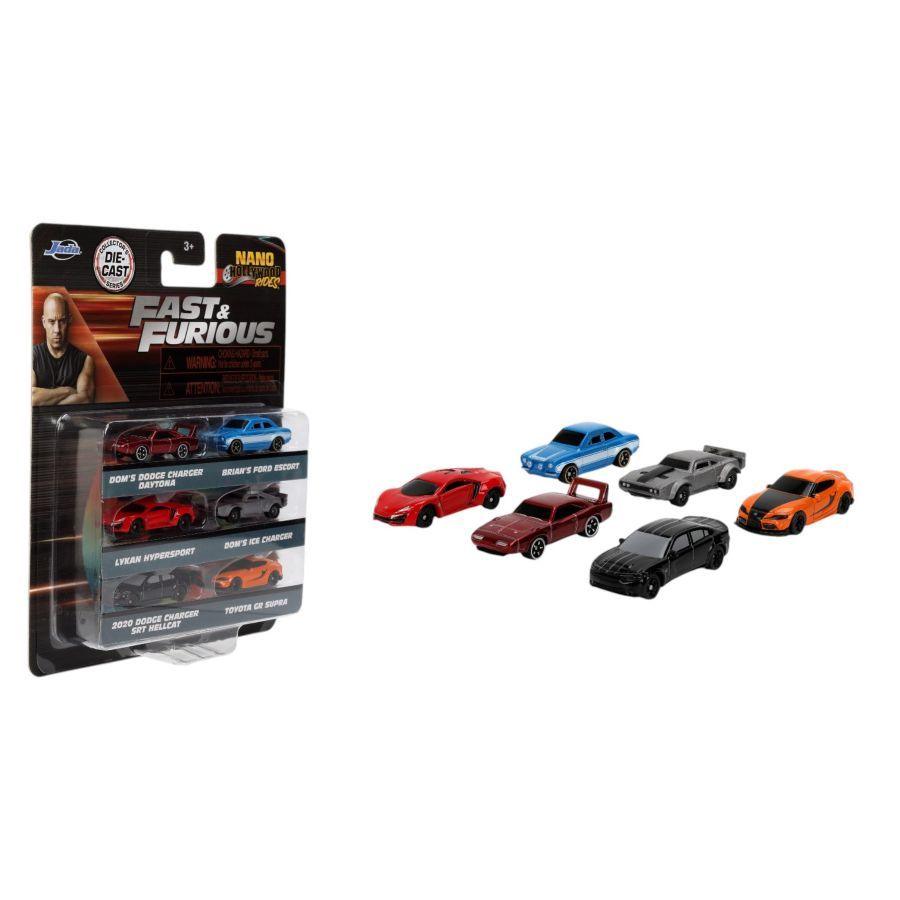 Fast And Furious - Nano Hollywood Rides 6-Pack (Wave 3B) (Model Car)