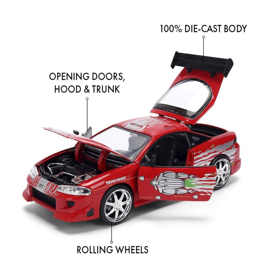 Fast And Furious - Mitsubishi Eclipse 1:24 Scale Diecast (Model Car)