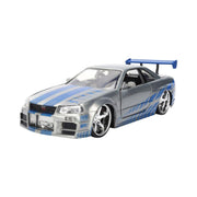 Fast & Furious - Brian’s 2002 Nissan Skyline GT-R (BNR34) 1:24 Scale Diecast Vehicle
