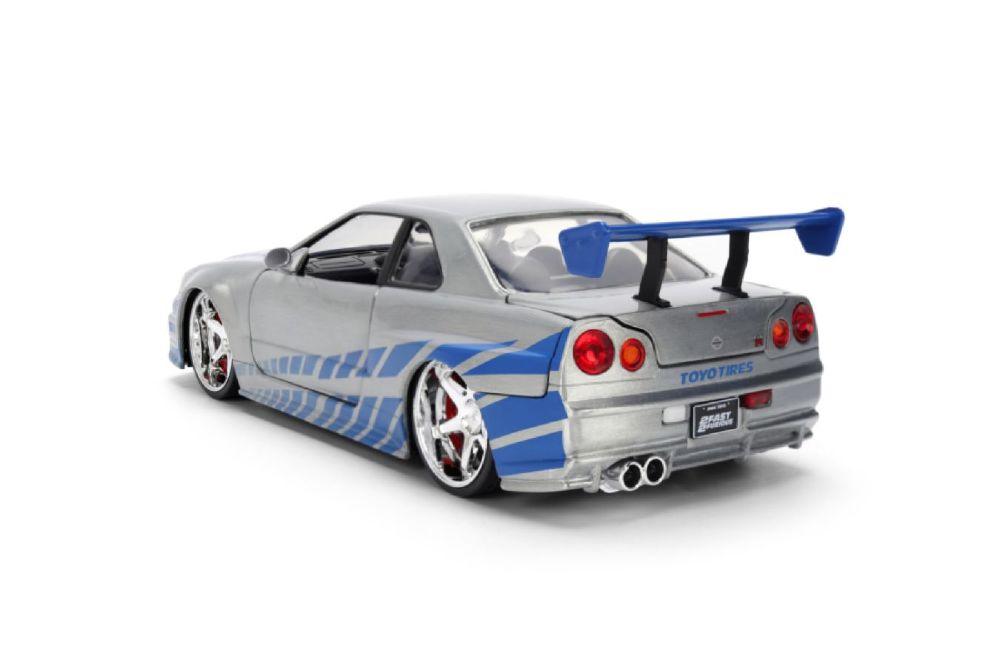 Fast & Furious - Brian’s 2002 Nissan Skyline GT-R (BNR34) 1:24 Scale Diecast Vehicle