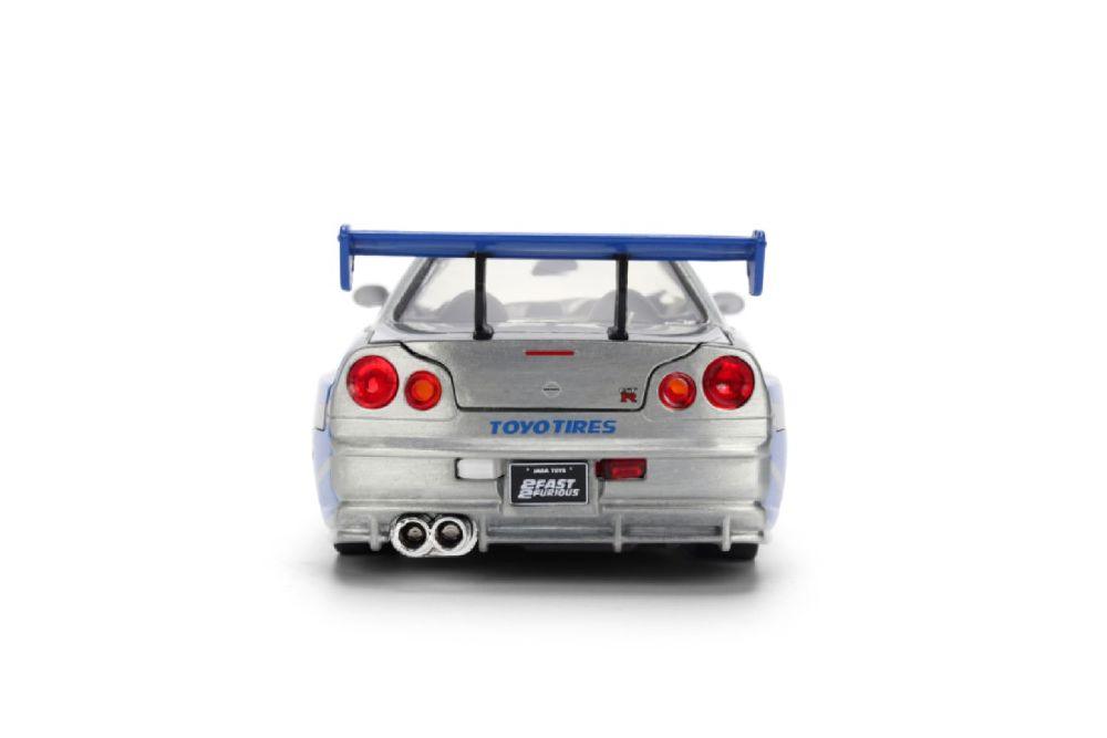 Fast & Furious - Brian’s 2002 Nissan Skyline GT-R (BNR34) 1:24 Scale Diecast Vehicle