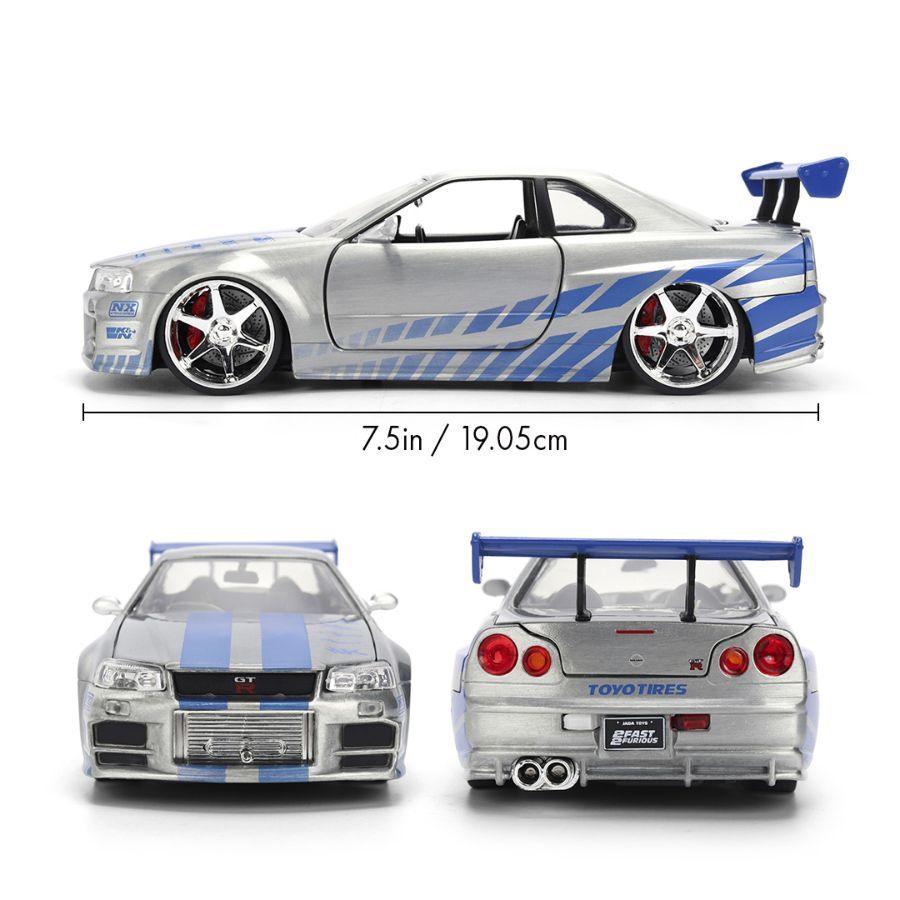 Fast & Furious - Brian’s 2002 Nissan Skyline GT-R (BNR34) 1:24 Scale Diecast Vehicle