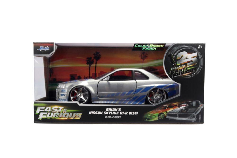 Fast & Furious - Brian’s 2002 Nissan Skyline GT-R (BNR34) 1:24 Scale Diecast Vehicle