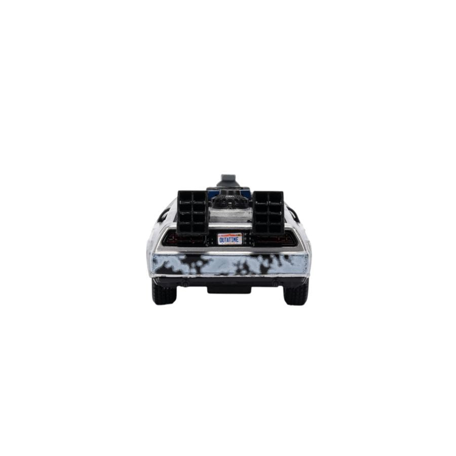 Back to the Future - Delorean (Frosted) 1:32 Scale Vehicle with Truck Box (SDCC Exclusive)