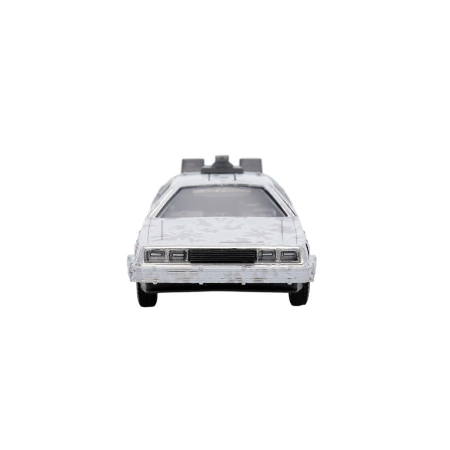 Back to the Future - Delorean (Frosted) 1:32 Scale Vehicle with Truck Box (SDCC Exclusive)