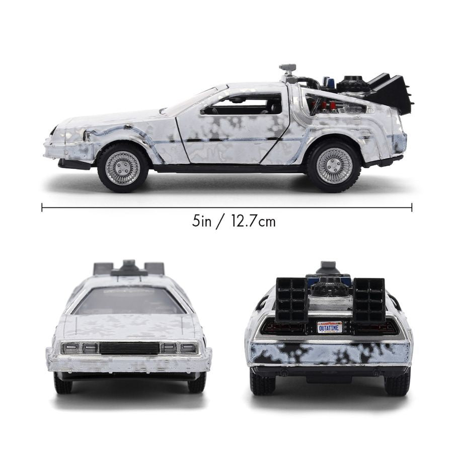 Back to the Future - Delorean (Frosted) 1:32 Scale Vehicle with Truck Box (SDCC Exclusive)