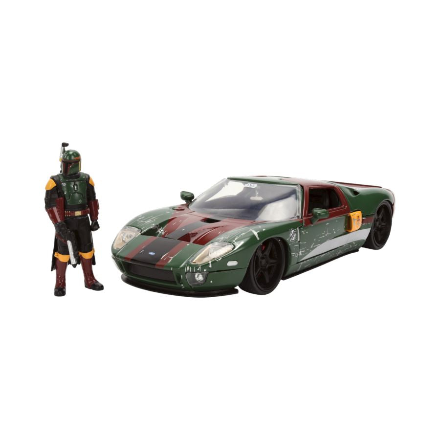 Star Wars - 2005 Ford GT (with Boba Fett) 1:24 Scale Diecast Vehicle