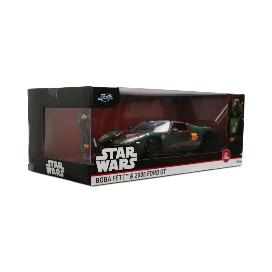 Star Wars - 2005 Ford GT (with Boba Fett) 1:24 Scale Diecast Vehicle