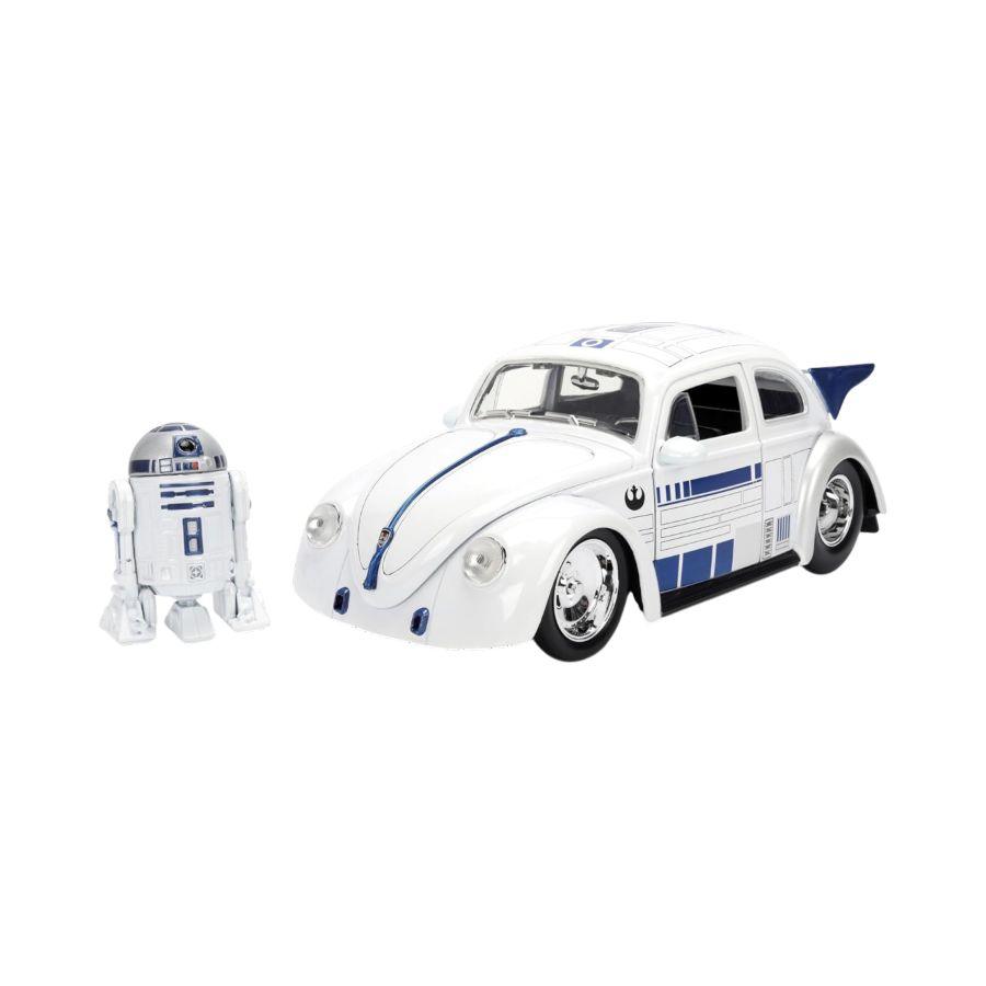 Star Wars - 1:24 1959 Volkswagen Drag Beetle Diecast Vehicle w/R2D2
