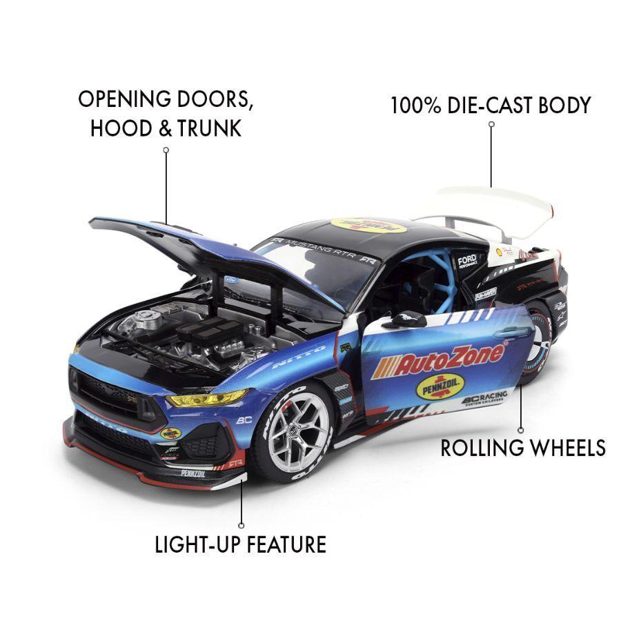 Big Time Muscle-– 2025 Ford Mustang (James Deane) RTR Racing 1:24 Scale Diecast Vehicle