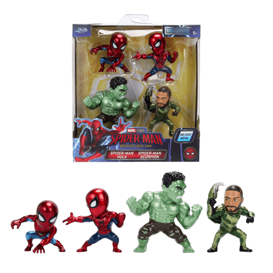 Spider-Man: Brand New Day - Spiderman Metalfig 4-Pack