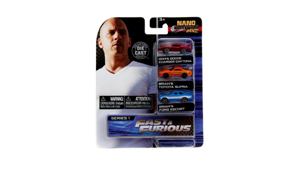 Fast And Furious - Nano Vehicle Assortment B Display Of 8 (Model Car)