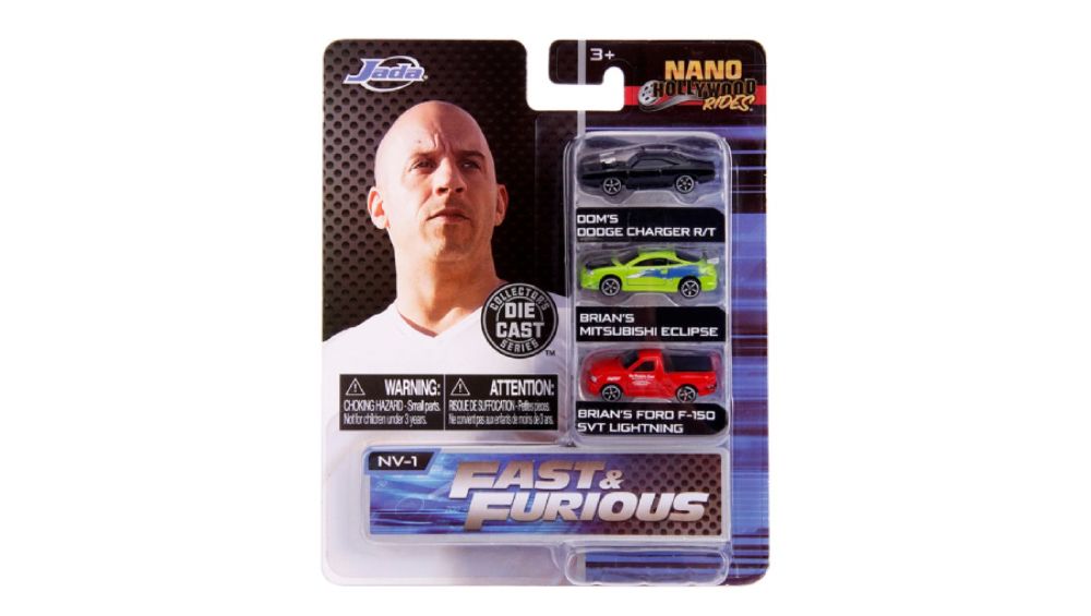 Fast And Furious - Nano Vehicle Assortment B Display Of 8 (Model Car)