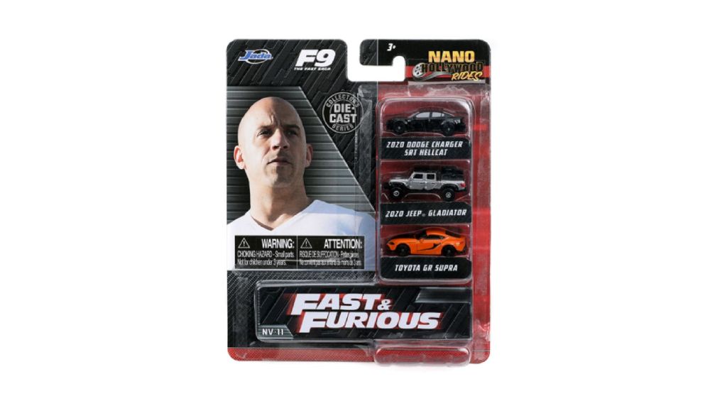 Fast And Furious - Nano Vehicle Assortment B Display Of 8 (Model Car)