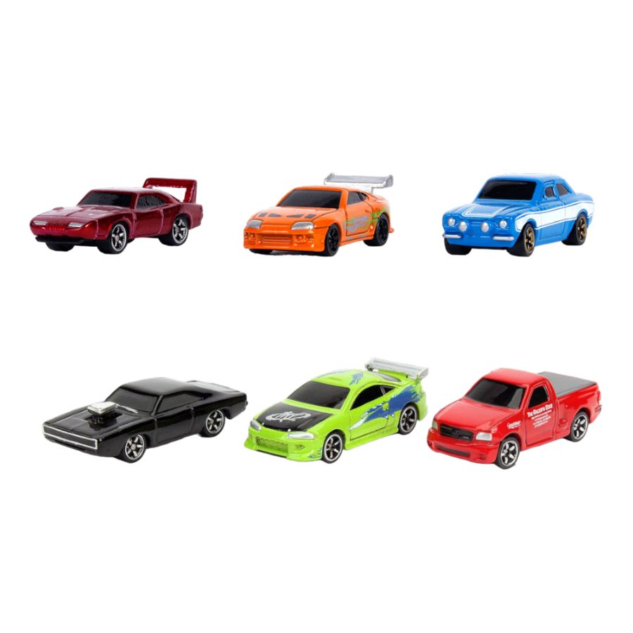 Fast And Furious - Nano Hollywood Rides Vehicle Assortment Display Of 8 (Model Car)