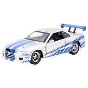 Fast And Furious - 2002 Nissan Skyline GTR R34 Silver Hollywood Ride (Model Car)