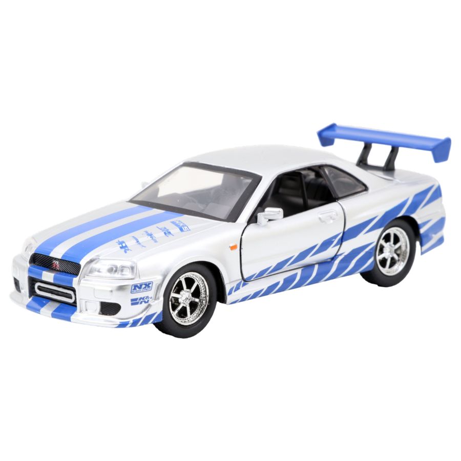 Fast And Furious - 2002 Nissan Skyline GTR R34 Silver Hollywood Ride (Model Car)