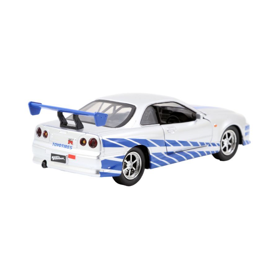 Fast And Furious - 2002 Nissan Skyline GTR R34 Silver Hollywood Ride (Model Car)