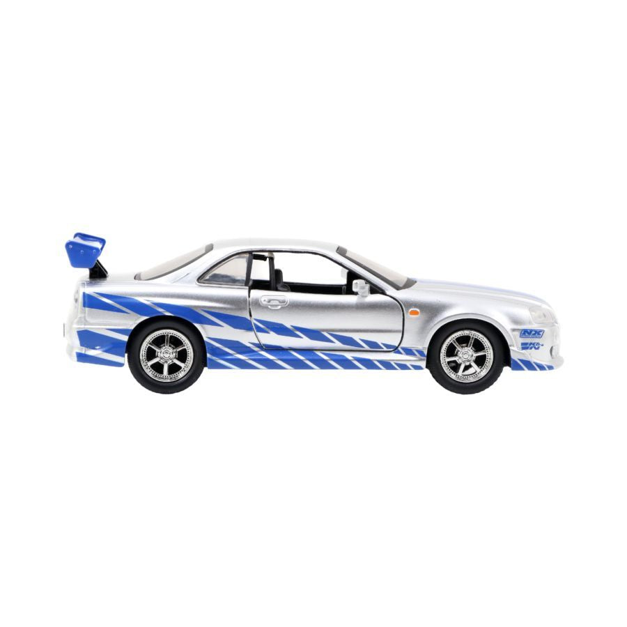 Fast And Furious - 2002 Nissan Skyline GTR R34 Silver Hollywood Ride (Model Car)