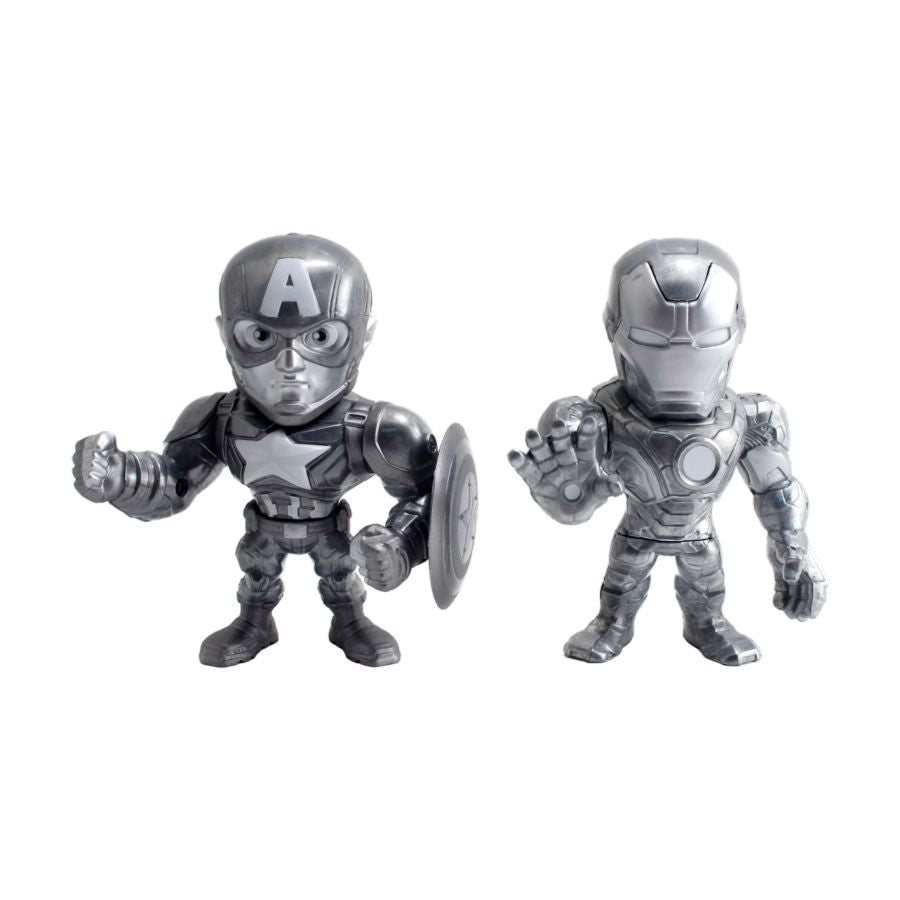 Captain America 3: Civil War - Iron Man & Captain America US Exclusive 4″ Bare Metal 2 Pk