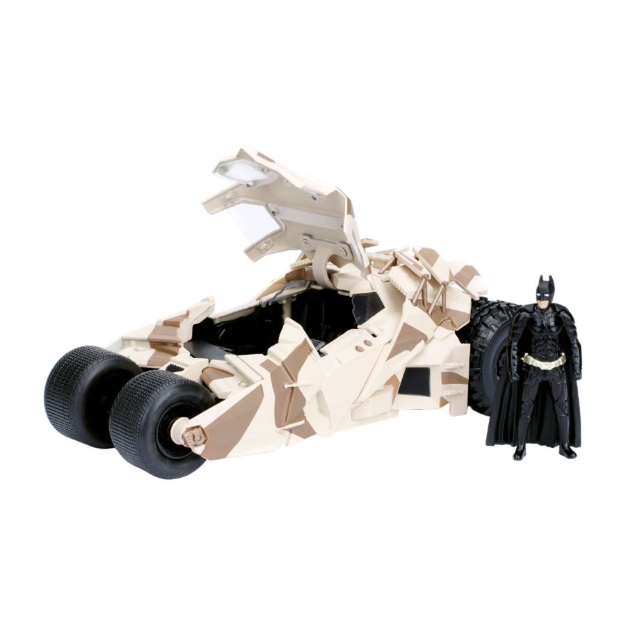 Batman The Dark Night - Batmobile Camo with Batman 1:24 Scale Hollywood Ride
