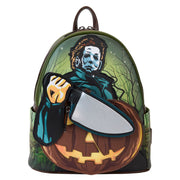 Halloween - Michael Myers Pumpkin Glow Mini Backpack With Coin Bag (Loungefly Backpack)