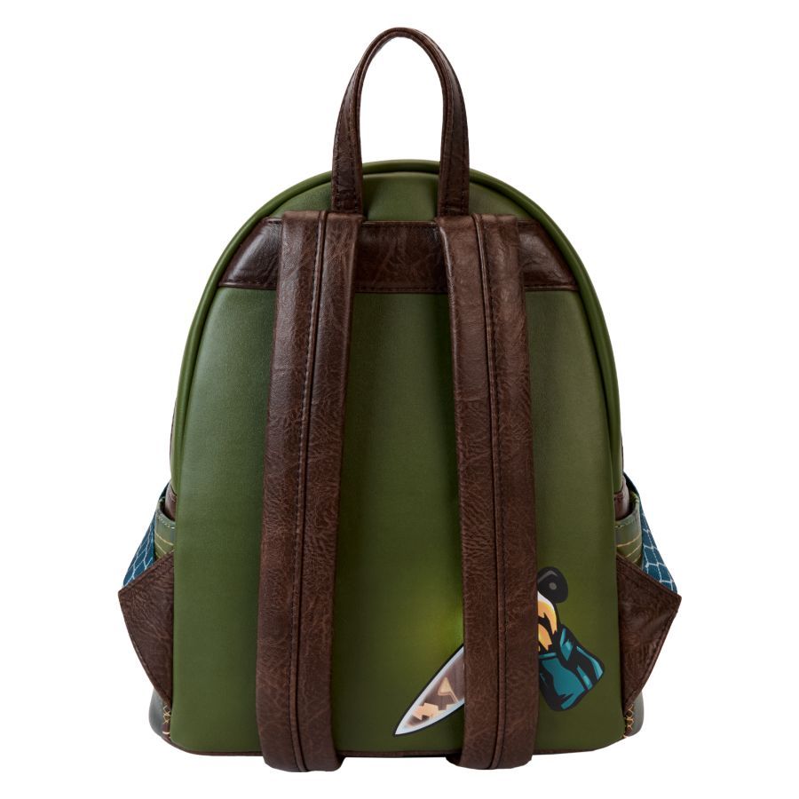 Halloween - Michael Myers Pumpkin Glow Mini Backpack With Coin Bag (Loungefly Backpack)
