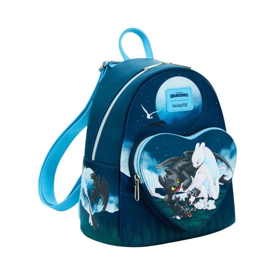 How To Train Your Dragon 3: The Hidden World - Toothless And Light Fury Mini (Loungefly Backpack)