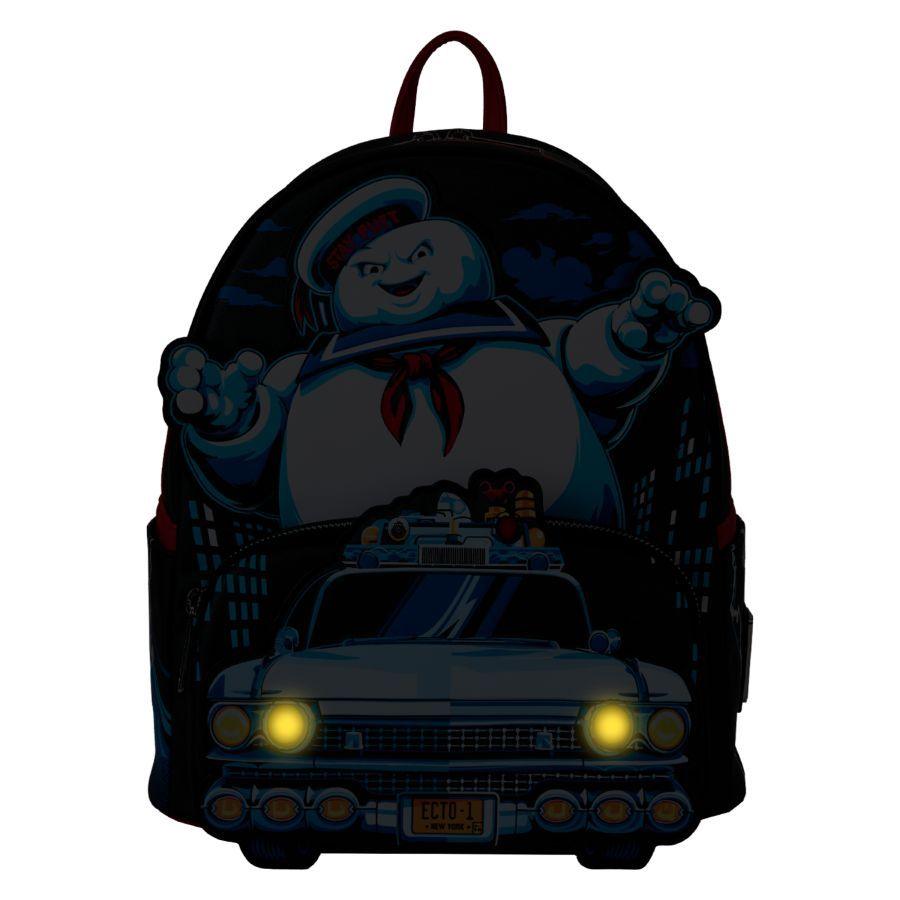 Ghostbusters- Stay Puff Chasing Loungefly Backpack