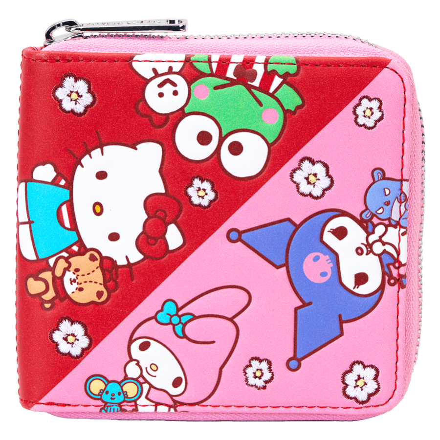 Hello Kitty - Hello Kitty & Friends Color Block Zip Wallet