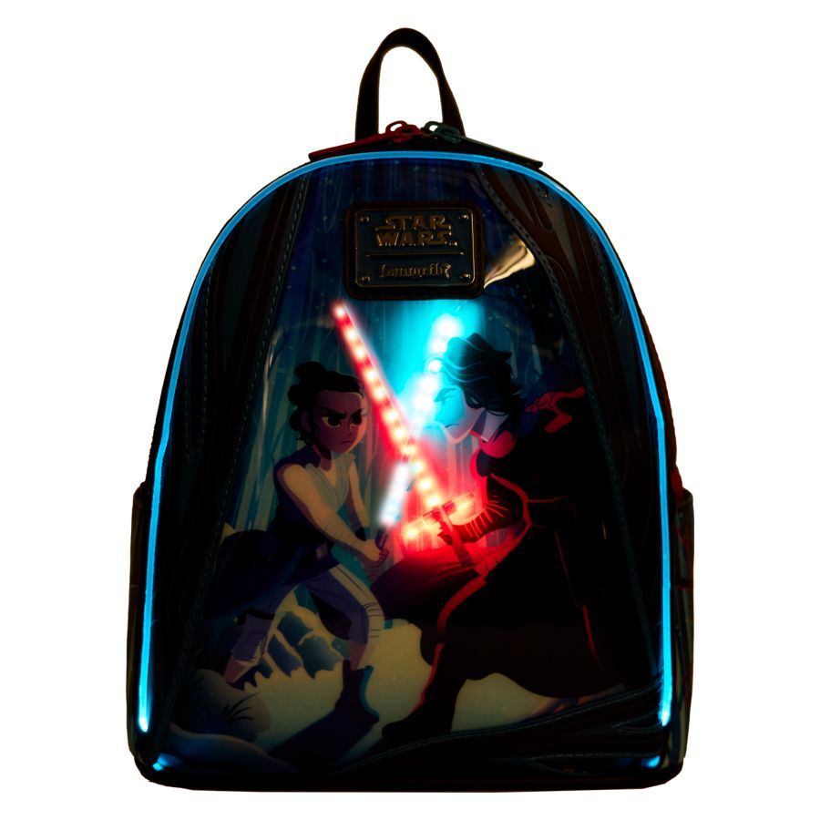 Star Wars: The Force Awakens - Rey And Kylo Ren Light Up Mini (Loungefly Backpack)