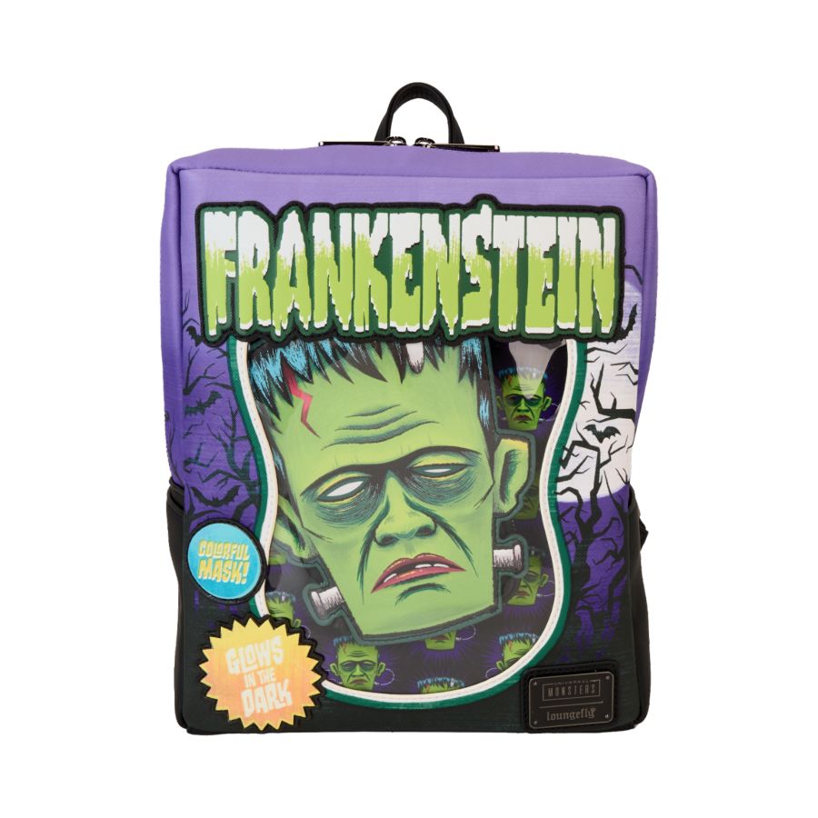 Universal Monsters - Frankenstein Neon Mask Mini (Loungefly Backpack)