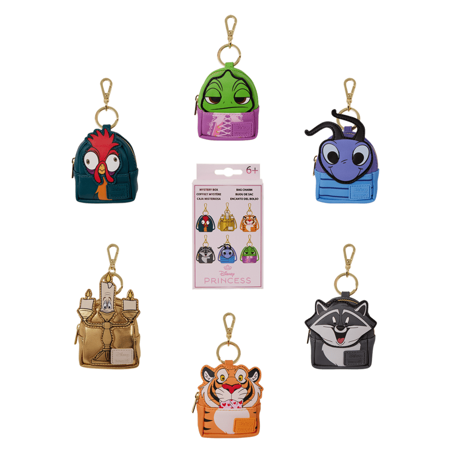 Disney Princess - Sidekicks Mystery Loungefly Backpack Keychain Charm (Display of 15)