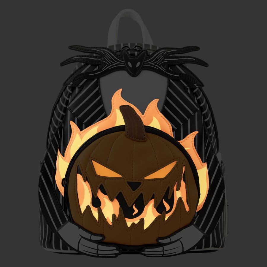 The Nightmare Before Christmas - Jack Pumpkin Glow Head Mini (Loungefly Backpack)