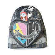 Nightmare Before Christmas - Jack And Sally Split Heart Mini (Loungefly Backpack)