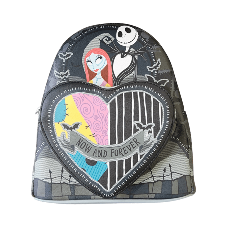 Nightmare Before Christmas - Jack And Sally Split Heart Mini (Loungefly Backpack)